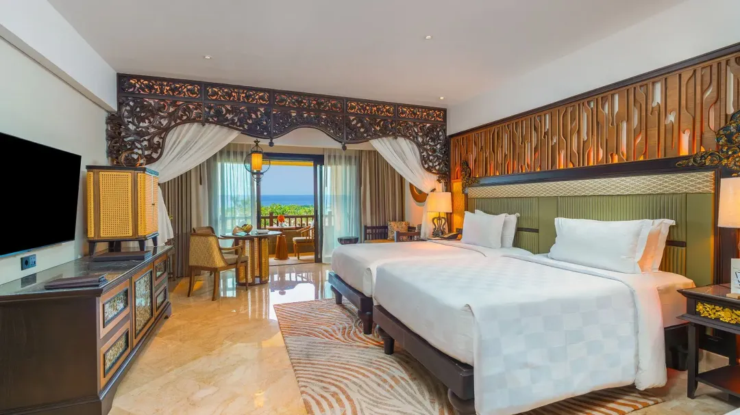 Ayana-Resort-Bali-Two-Bedroom-Ocean-View-Room-Twin-Beds-Detail