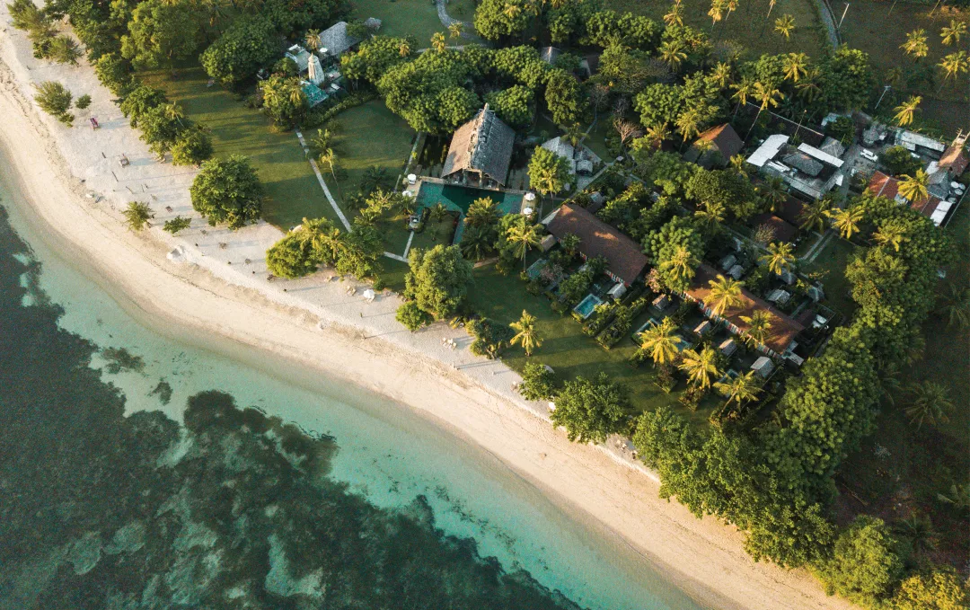 Hotel Tugu Lombok - Aerial View