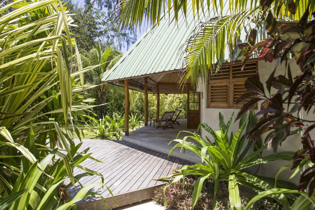 Denis Private Island_Beach Cottage Exterior