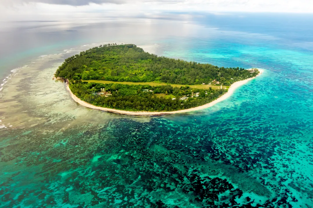 Denis Private Island_ Aerial Shot