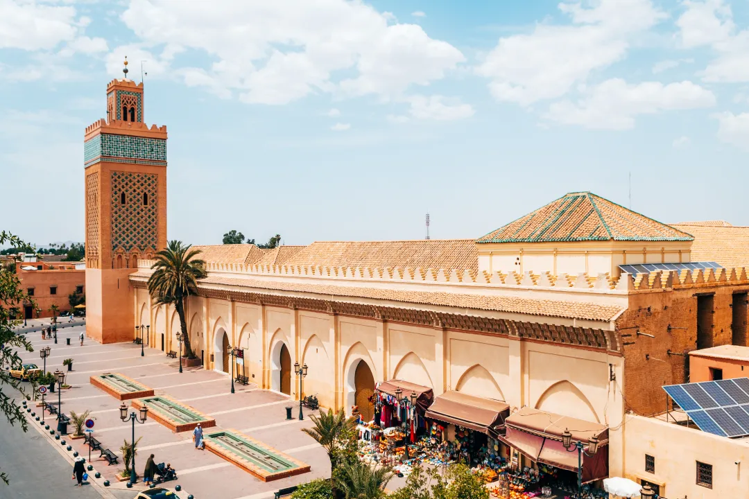 Roof Views of Marrakech Old Medina City