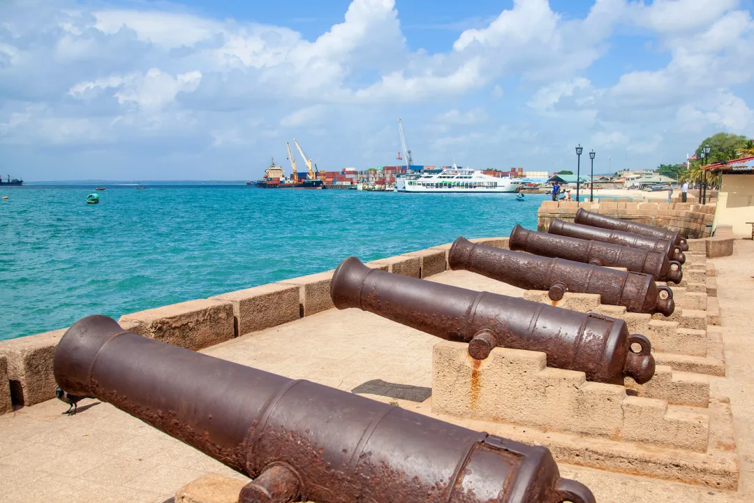 Cannons in Stone Town Zanzibar