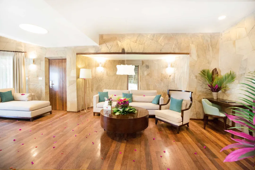 Seafront Luxury Villa with Private Pool - Living Room