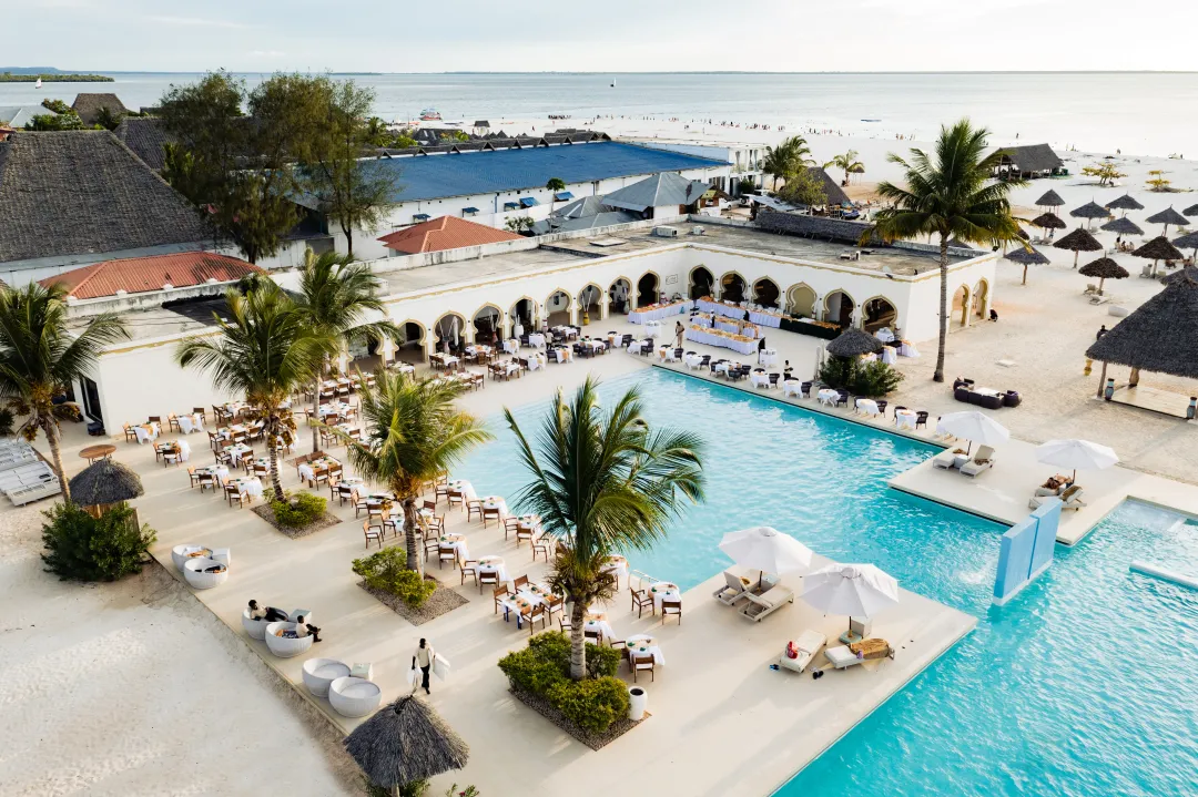 Gold Zanzibar Beach House and Spa - Main Pool Over View