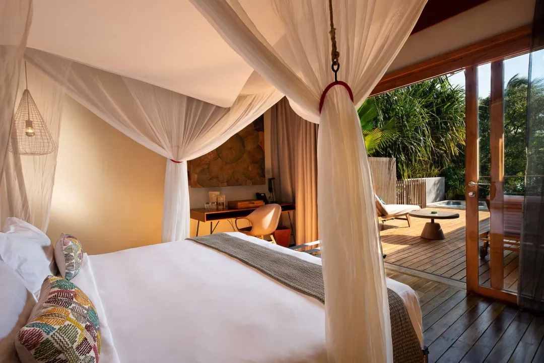 Two Bedroom Oceanfront Villa - Bedroom