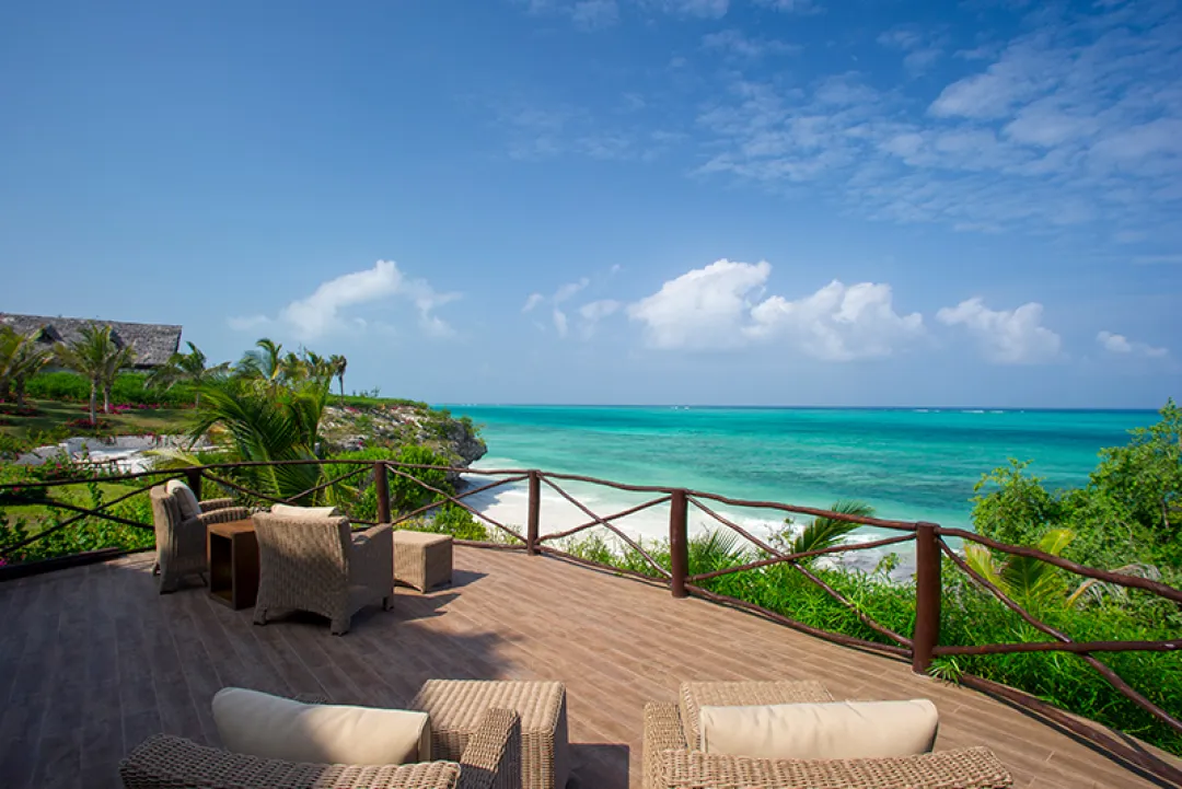 Zawadi Hotel Zanzibar - Deck Lounge With Sea View