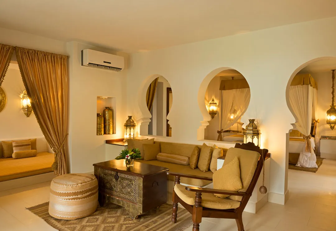 Ocean Front One Bedroom Villa - Bedroom View
