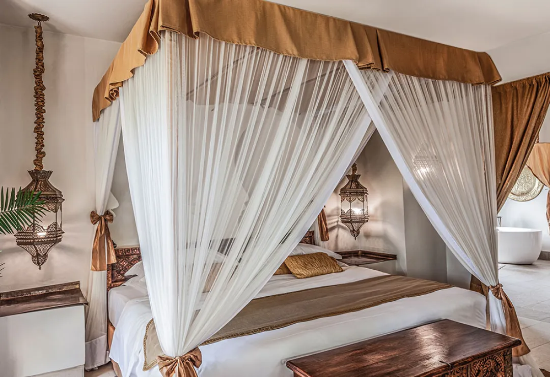 Ocean Front One Bedroom Villa - Bedroom