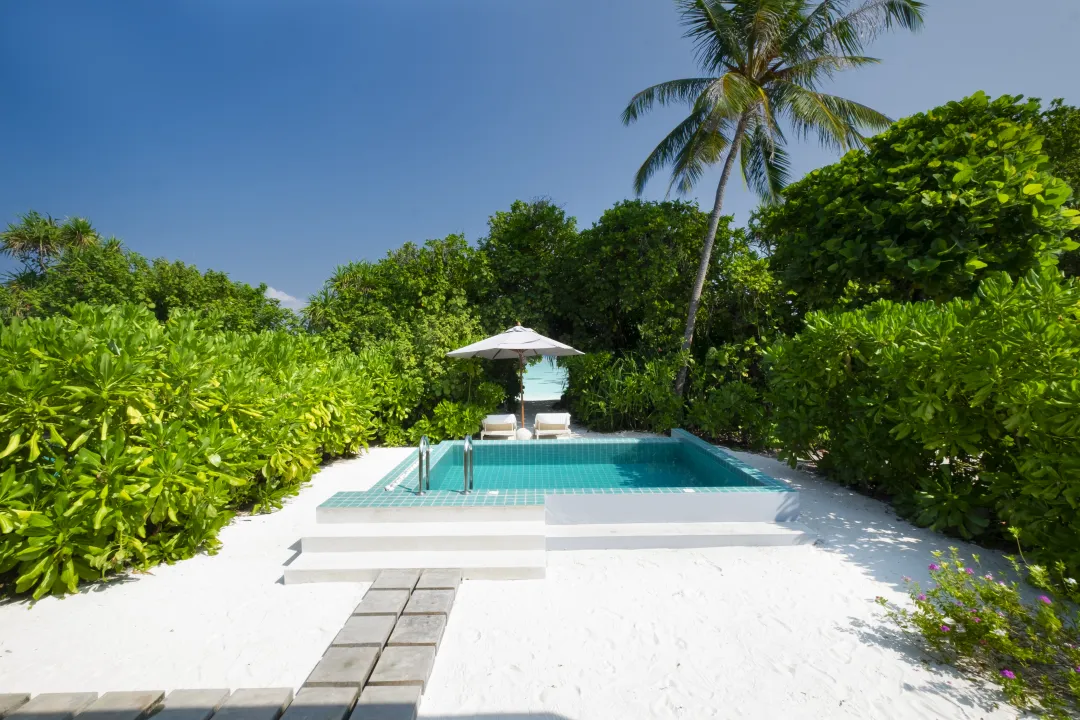 Ifuru Island Maldives - Sunset Beach Villa with Pool - Outdoor
