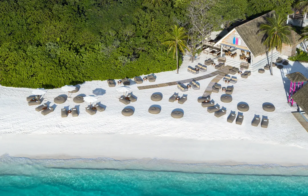 Ifuru Island Maldives - Beach Club - Aerial