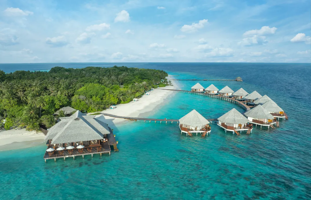 Adaaran Select Meedhupparu  - Water Villa Aerial View