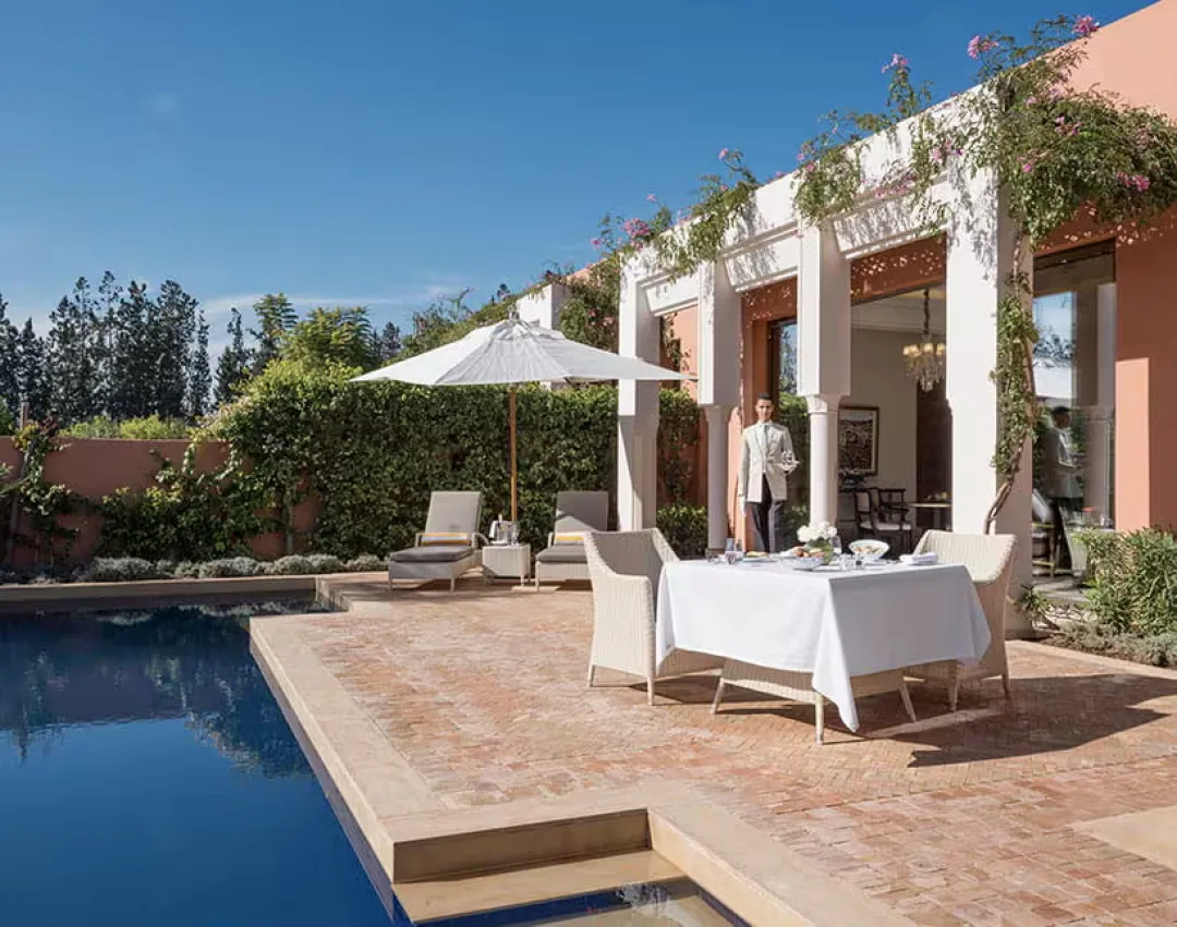 Presidential Villa with Private Pool - Terrace Dining Aeria