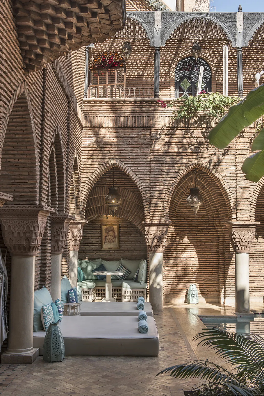 La Sultana Marrakech - Pool Seating Aeria