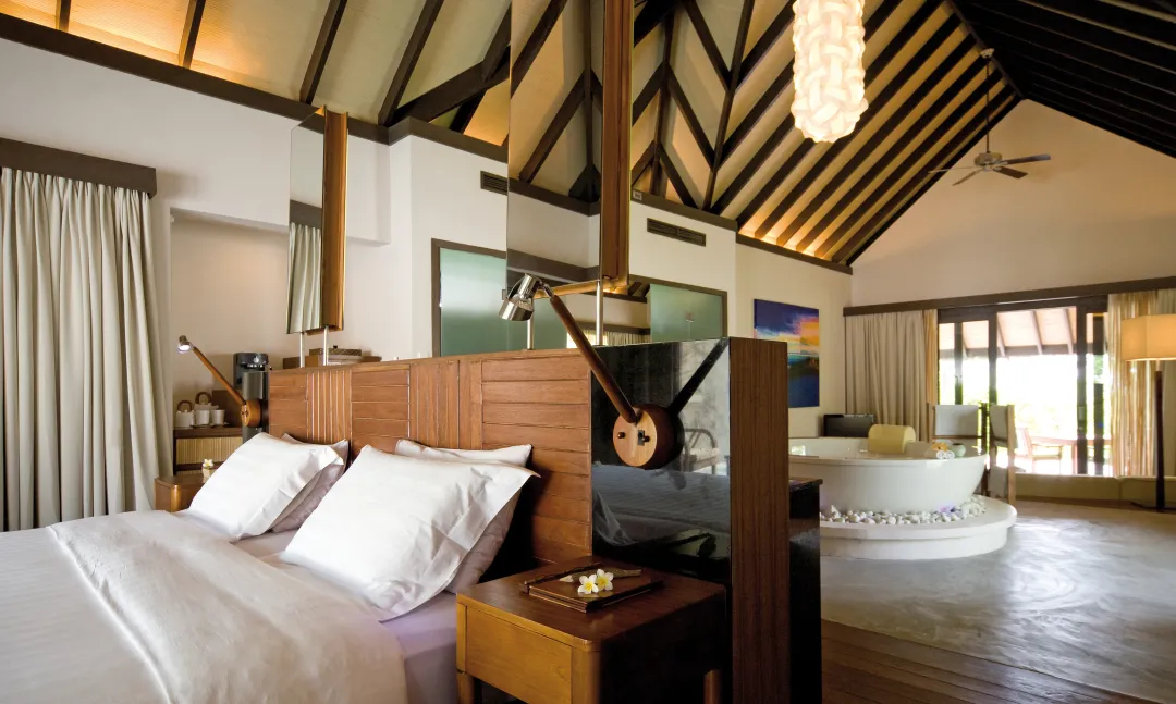 Island Villa with Pool - Bedroom View