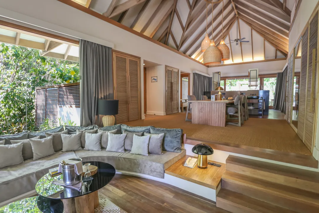 Grand Premier Beach Villa with Pool - Seating Aeria