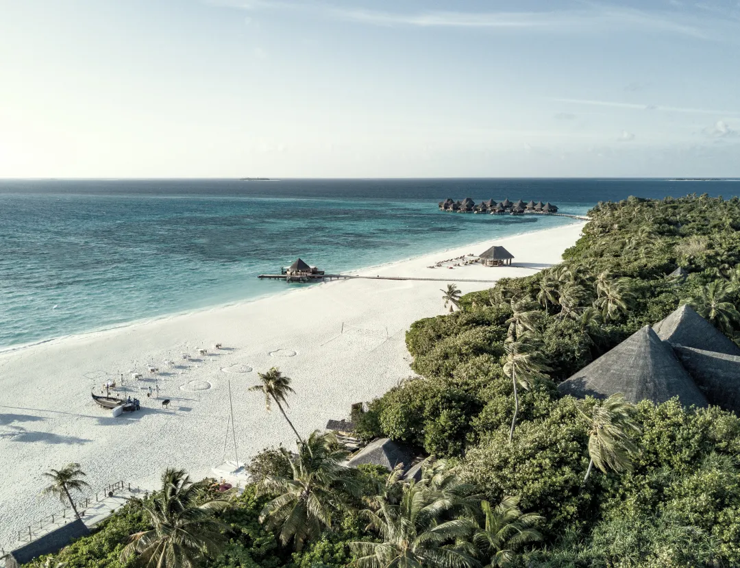 Coco Palm Dhuni Kolhu - Beach Aerial View