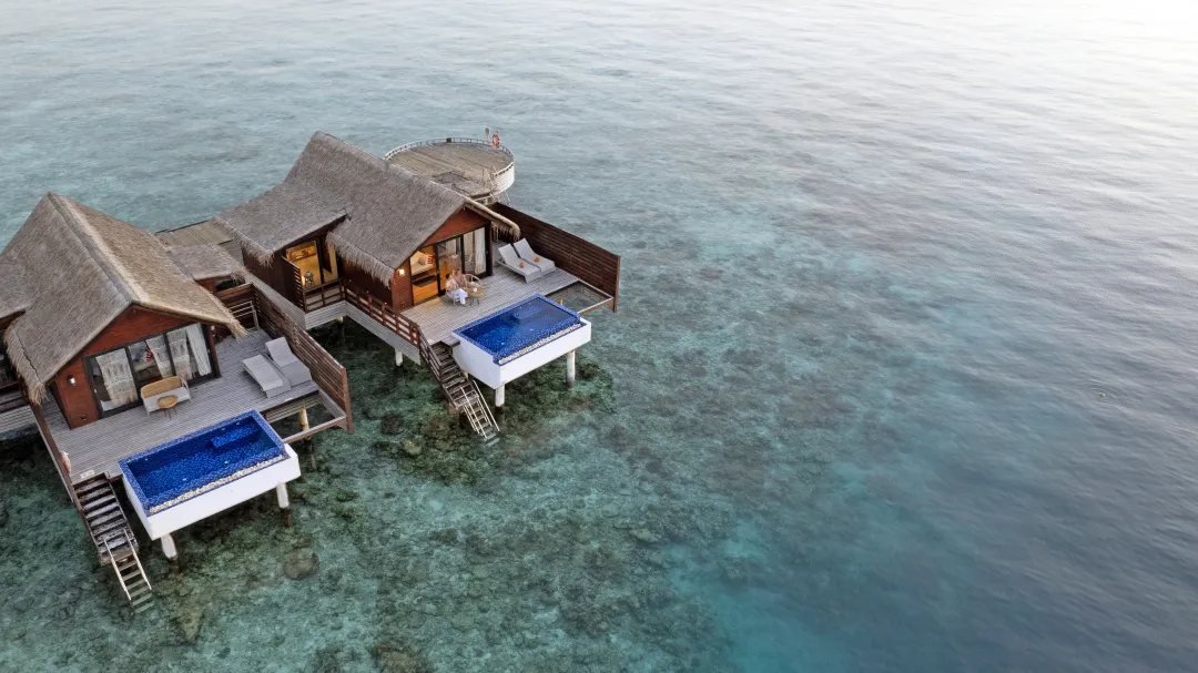Grand Park Kodhipparu - Reef Pool Water Villa - Aerial View