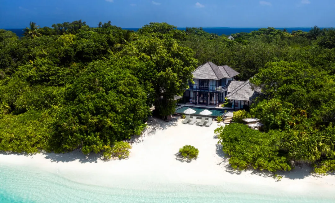 Two Bedroom Beach Residence with Family Pool & Private Pool -Villa Aerial View