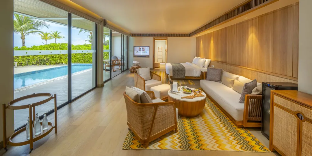 Two-Bedroom Beach Residence with Private Pool - Bedroom View