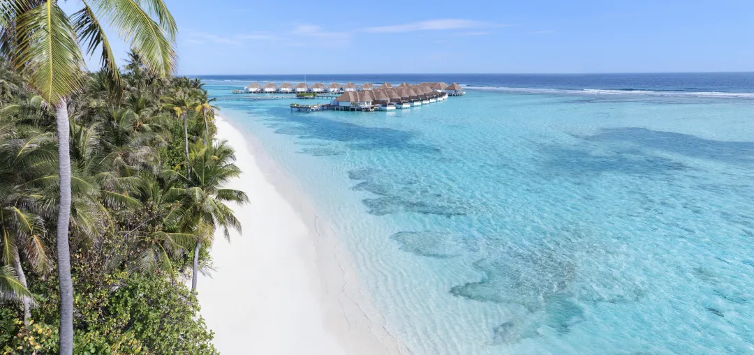 Six Senses Kanuhura - Water Villa Aerial View