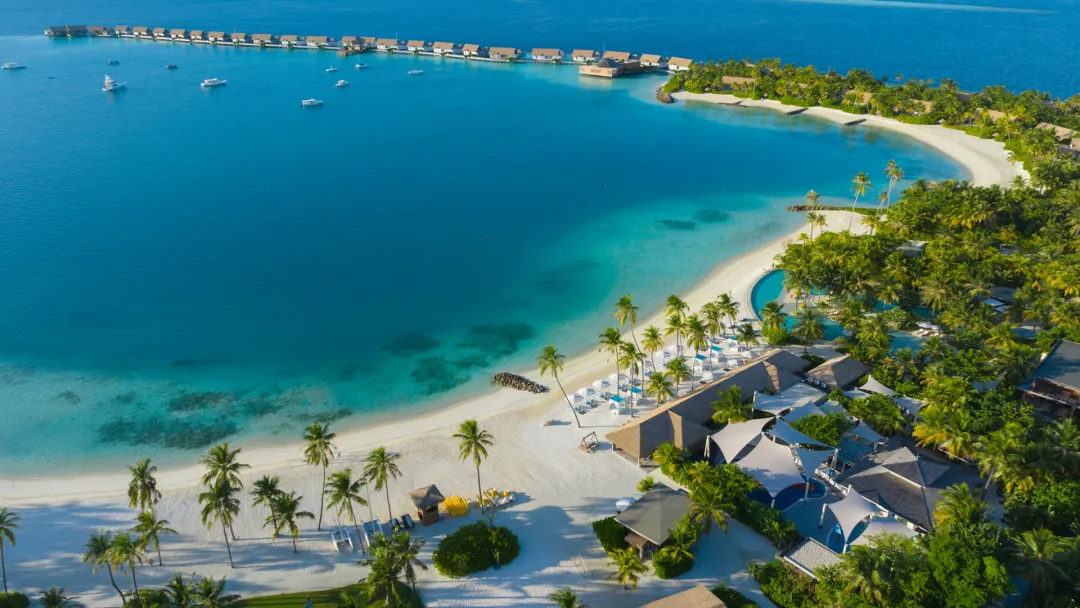 Waldorf Astoria Maldives Ithaafushi - Resort Aerial View