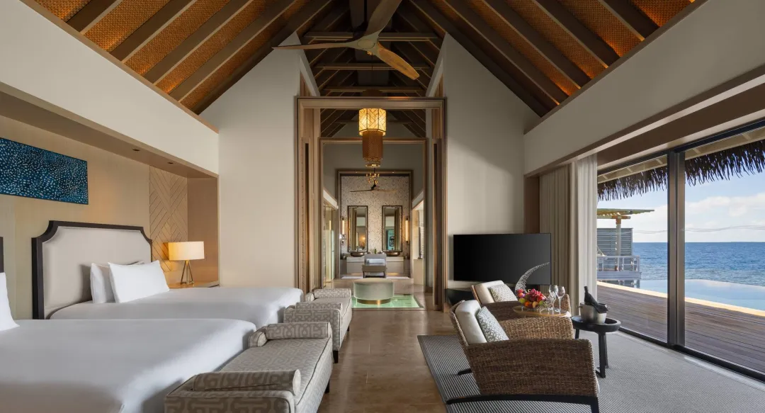 Overwater Villa with Pool - Two Twin Bed