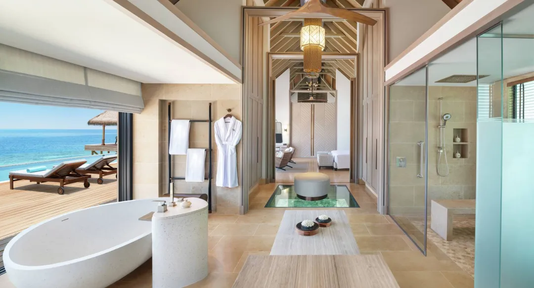 Overwater Villa with Pool -Bathroom View