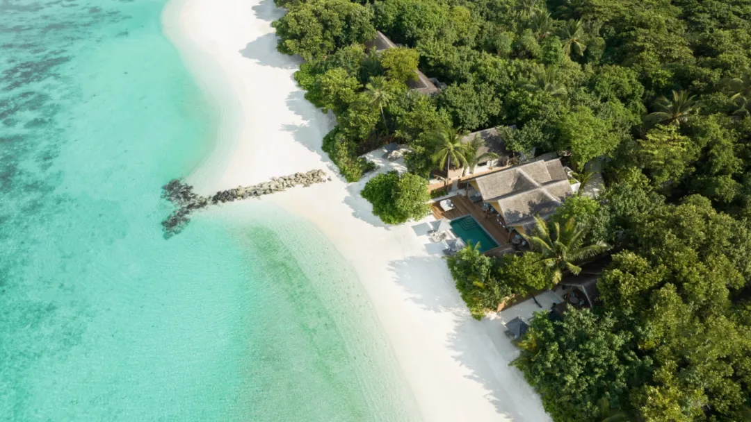 Vakkaru Maldives - Villa Aerial View