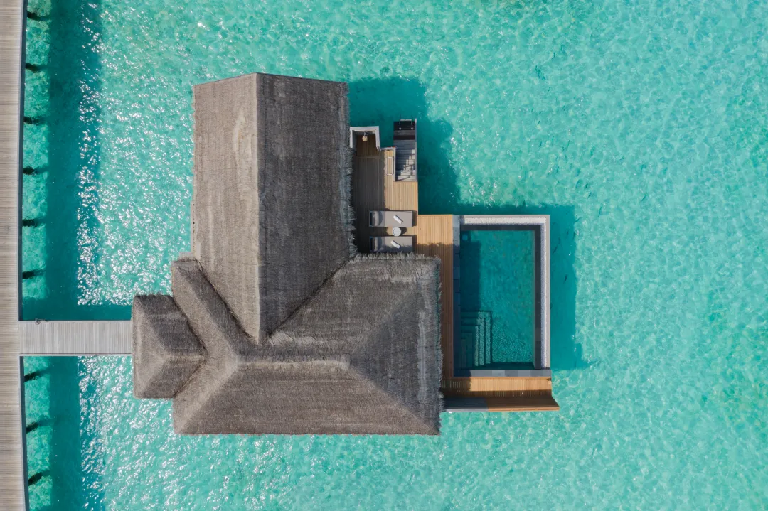 Over Water Pool Villa_Top Down Aerial