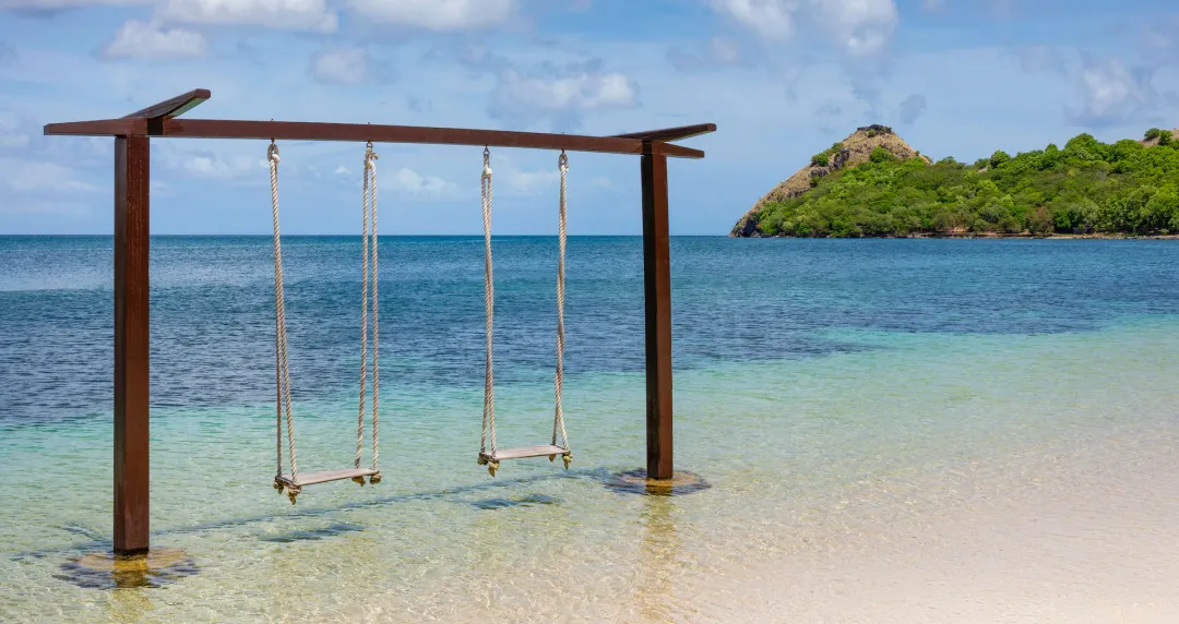Sandals Grande St. Lucian -Beach Swing