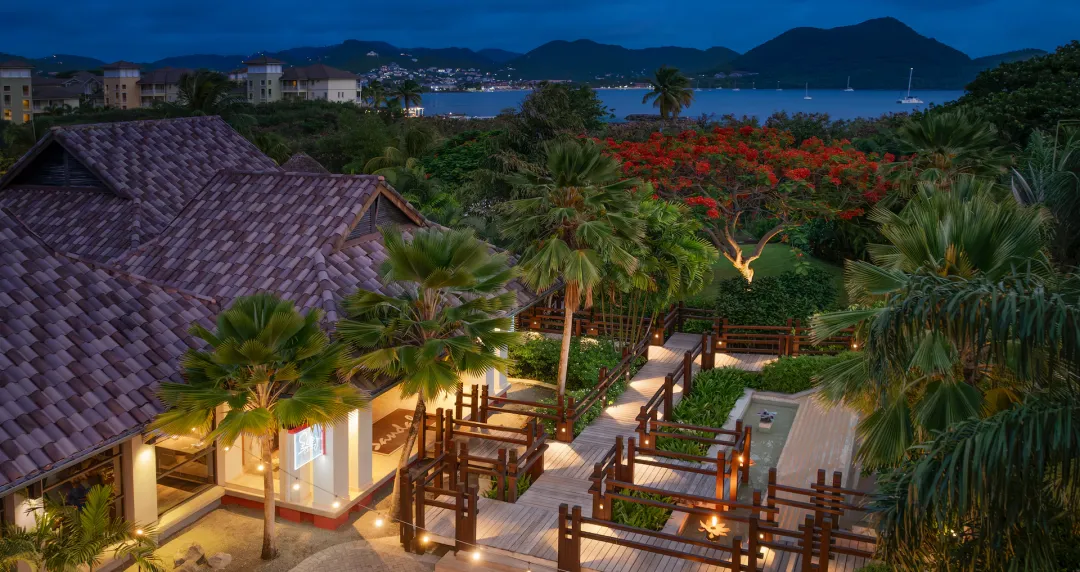 Sandals Grande St. Lucian -Suite Garden View at Night