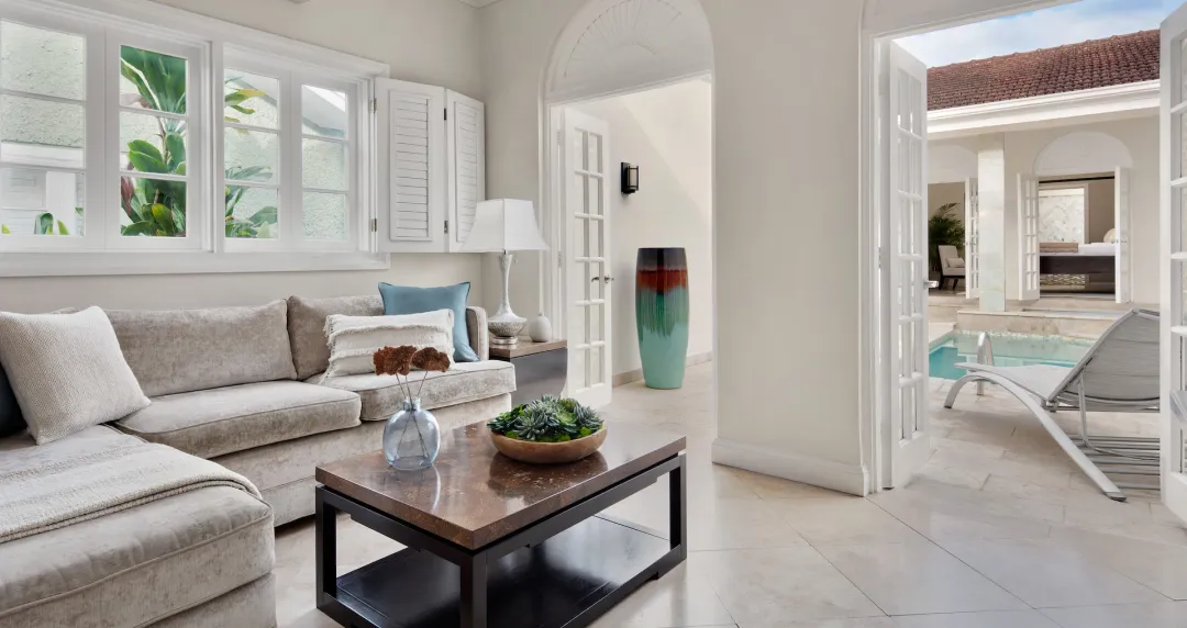Butler Village Honeymoon Romeo & Juliet One Bedroom Villa Suite with Private Pool Sanctuary - RJ - Seating Aeria