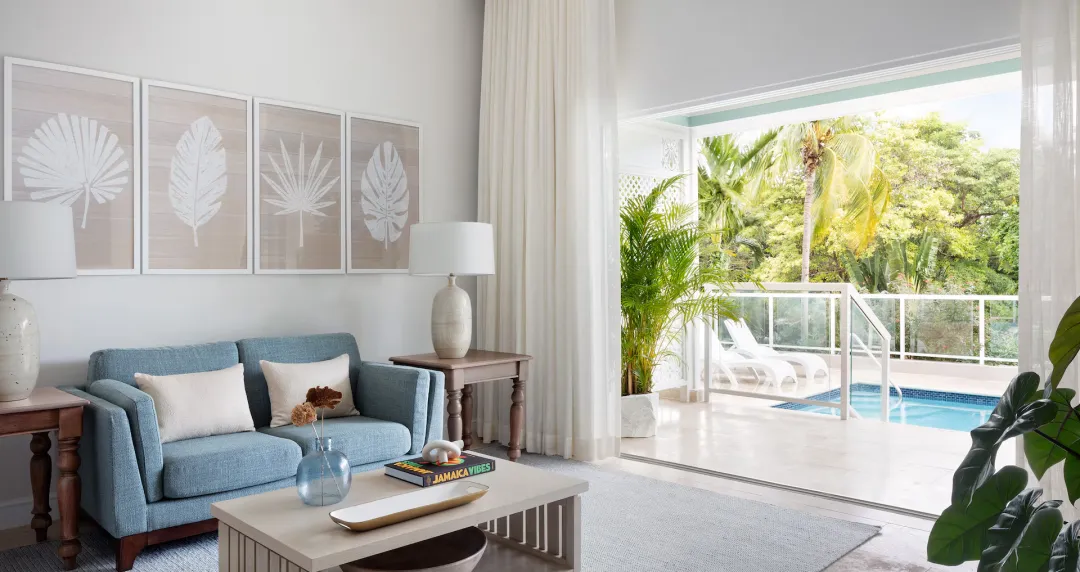 One Bedroom Poolside Butler Villa Estate Suite - NG1 - Living Room