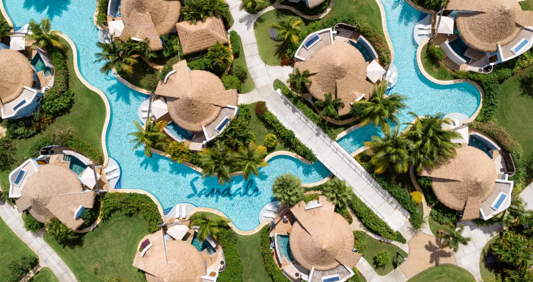 Sandals South Coast - Villas Over View