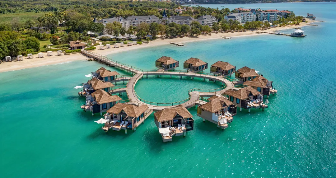 Sandals South Coast - Water Villas Over View