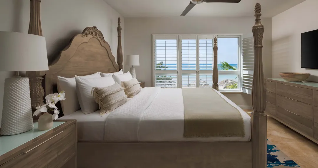 Starlight Beachfront Penthouse One Bedroom Butler Suite with Balcony Tranquility Soaking Tub - DP1 - Bedroom