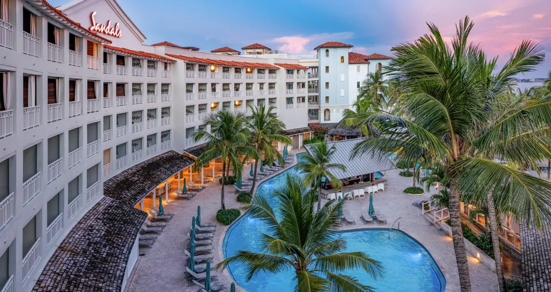 Sandals Barbados - Pool Over View