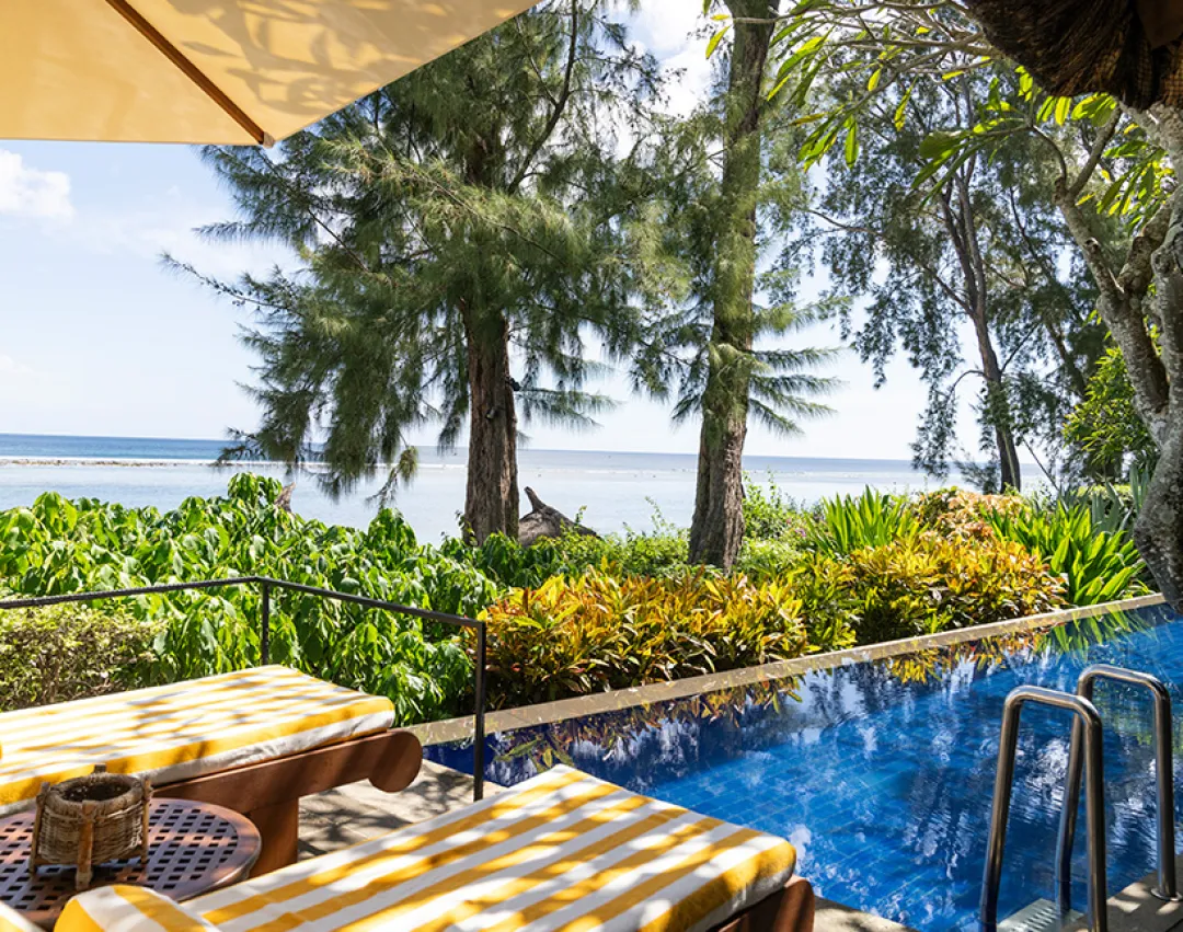 Presidential Ocean View Villa with Private Pool - Pool Lounge