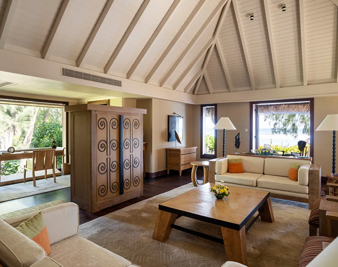 Royal Ocean View Villa with Private Pool - Living Room