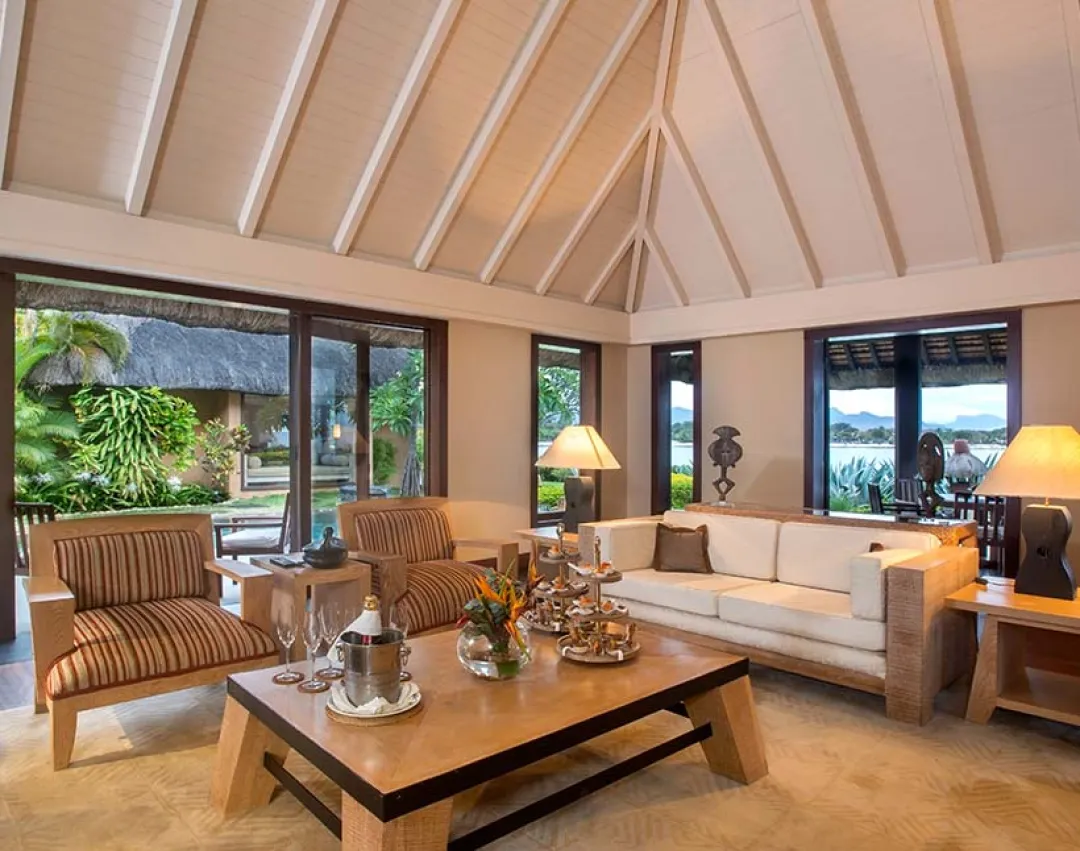 Three Bedroom Royal Ocean View Villa with Private Pool - Living Room
