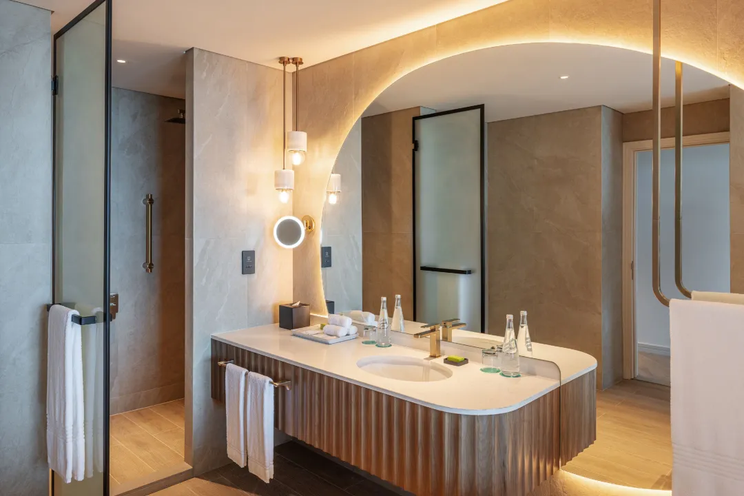 Le-Merdien-Al-Aqah-Deluxe-Sea-View-Bathroom