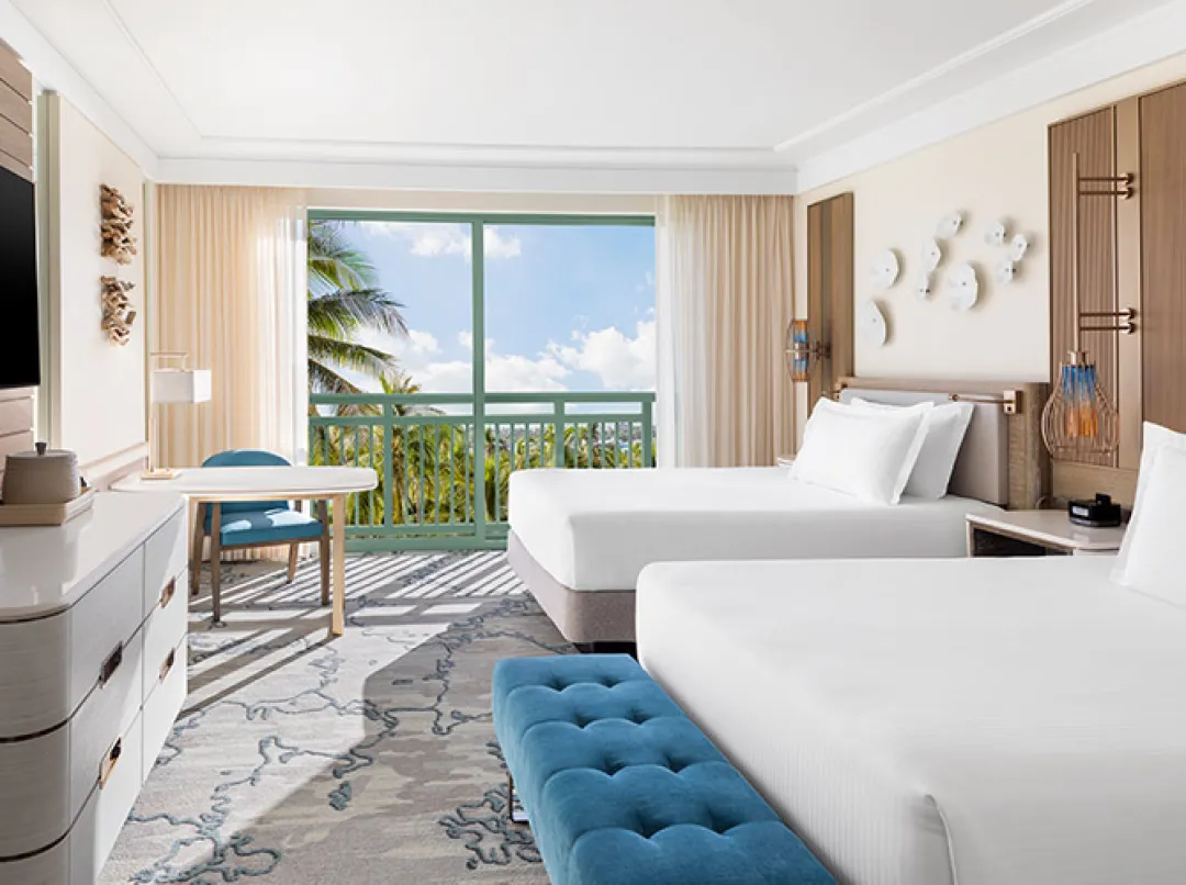 Double Queen Terrace View - Twin Bed