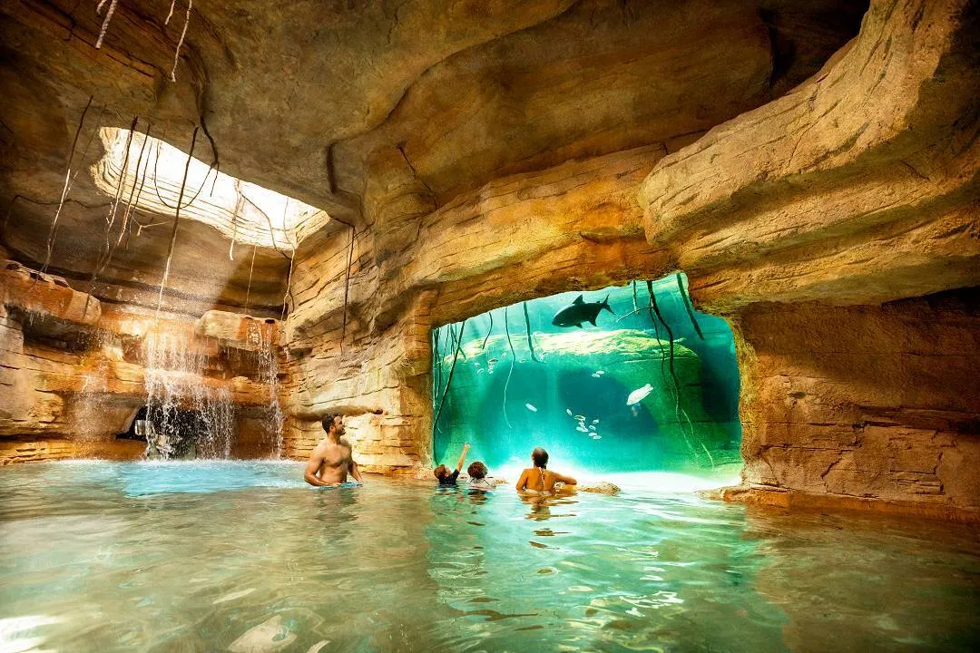 The Coral at Atlantis Bahamas - Cave Swimming 
