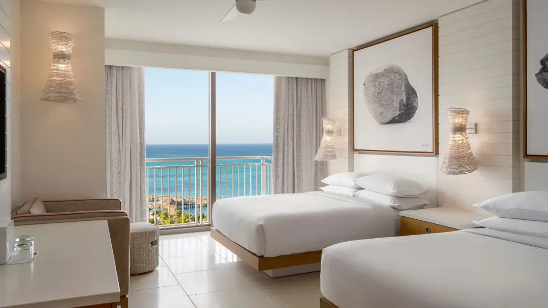 Two Queen Beds Ocean View Room - Twin Bed