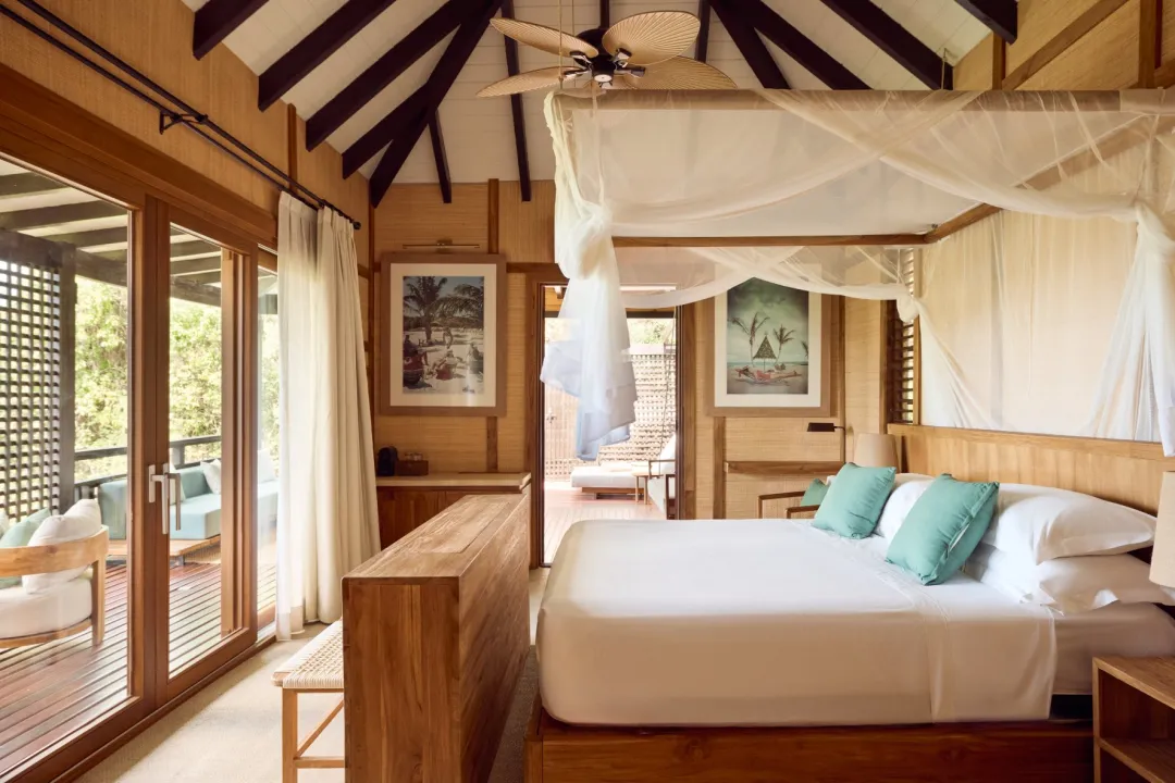 Hermitage Bay - Hillside Ocean Pool Villa -Bedroom Detail