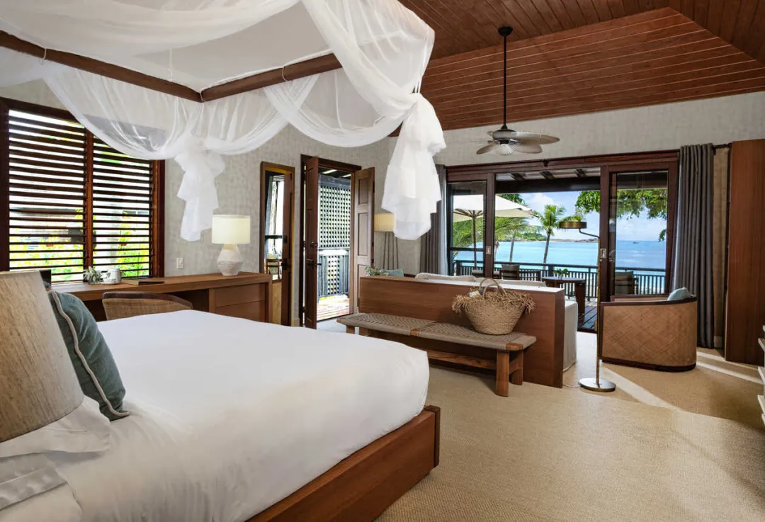 Hermitage Bay - Beachfront Villa -Bedroom