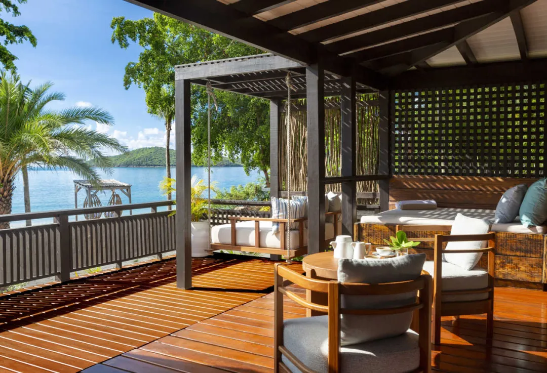Hermitage Bay - Beachfront Villa - Private Terrace