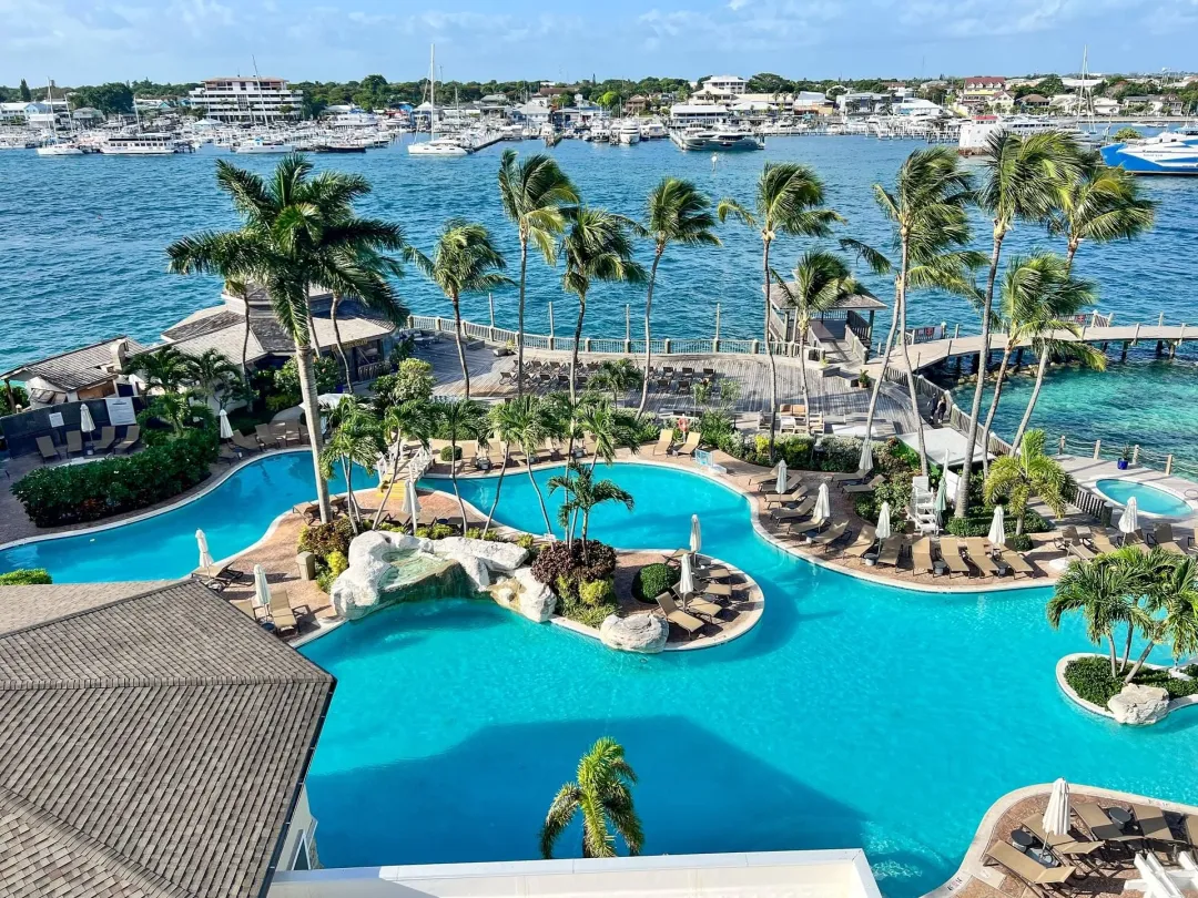 Warwick Paradise Island - Main Pool Aerial View