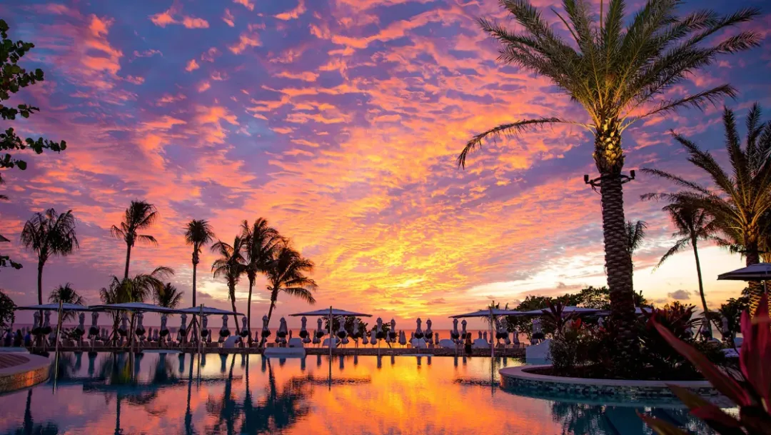 Kimpton-Seafire-Resort-and-Spa-Pool-at-dusk