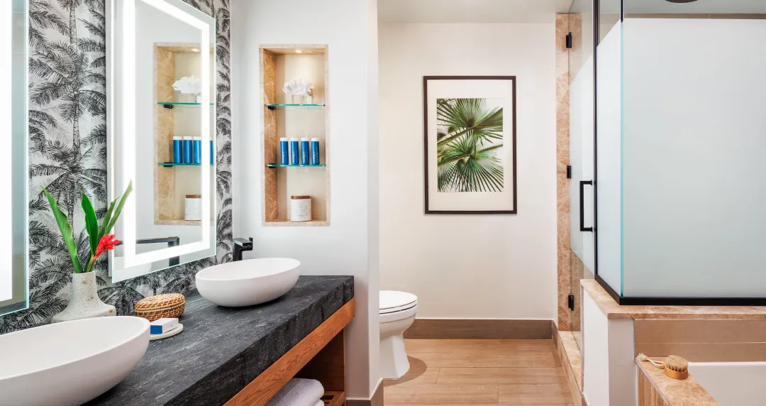 Sandals-Saint-Vincent-and-The-Grenadines-Bamboo-Palm-Partial-Oceanview-Room-with-Balcony-Tranquility - Bathroom